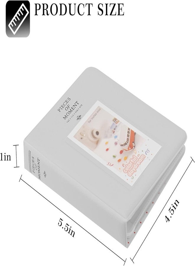 ZENKO 64-Pocket Album + 5 Magnetic Frames fits Fujifilm Instax Film Roll Mini (12, 11, 9, 8, 40, Evo, Liplay), Mini Link Printer, Polaroid Snap Touch, PIC-300, Z2300 Mint Instant Cameras (Grey) - Image 3